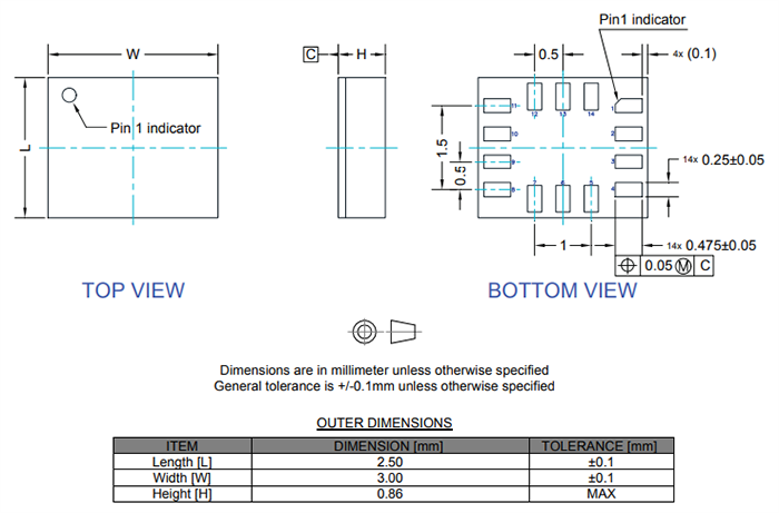 STMicroelectronics LSM6DSV32X 6軸慣性測定ユニット(IMU)